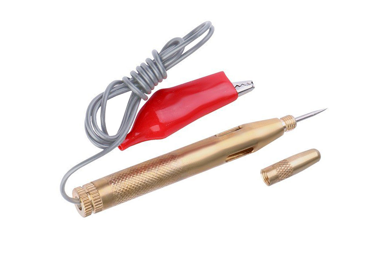 Tester próbnik napięcia 6V 12V 24V metalowy igła AMIO-01036 