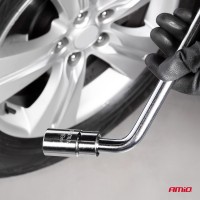 logo Klucz do kół teleskopowy TWW 17 mm 19 mm AMIO-01037