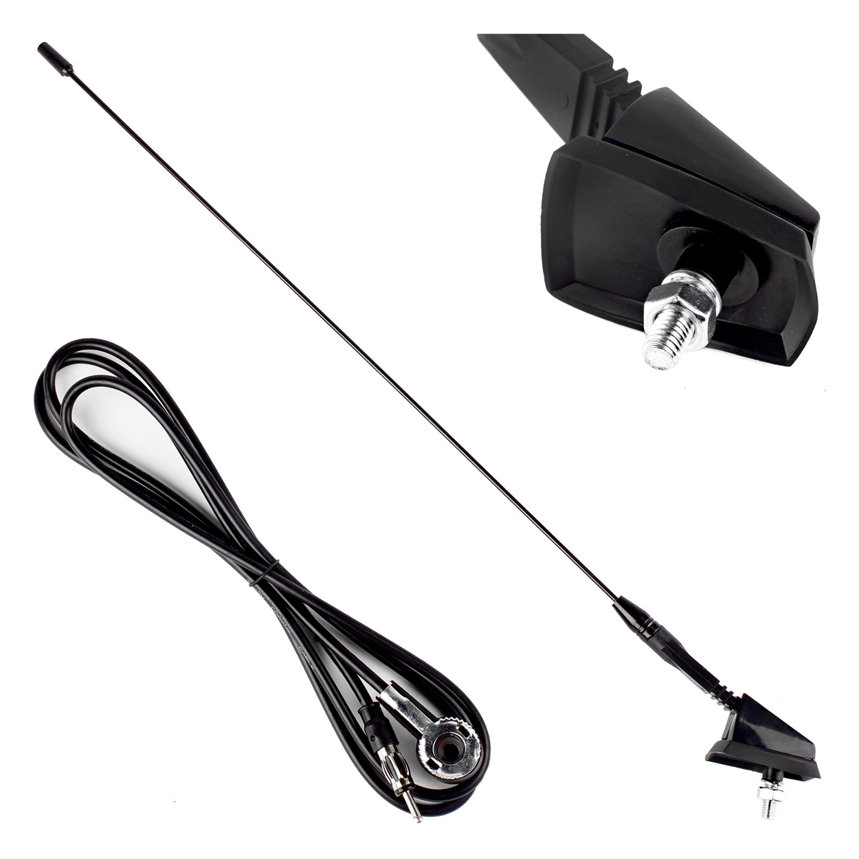 Antena samochodowa 41 cm 5mm adapter ANT01 AMIO-01048 