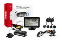 Zestaw czujników parkowania TFT01 4,3 z kamerą HD-315-LED 4 sensory czarne GOLD 