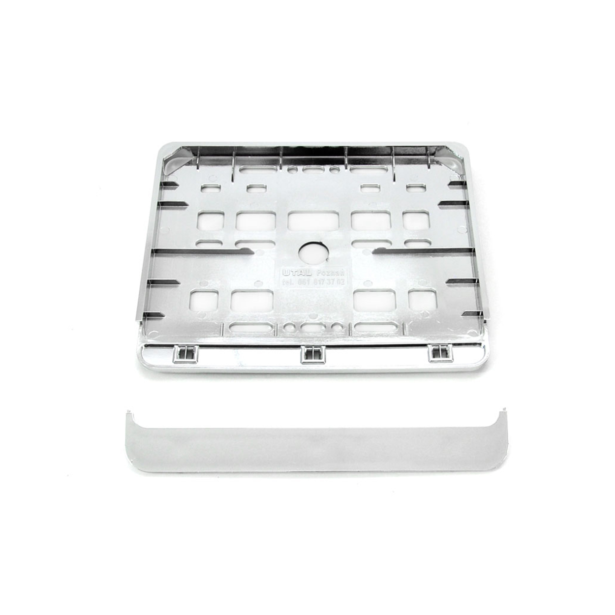 Ramka tablicy rejestracyjnej chrom motor motocykl AMIO-01167 