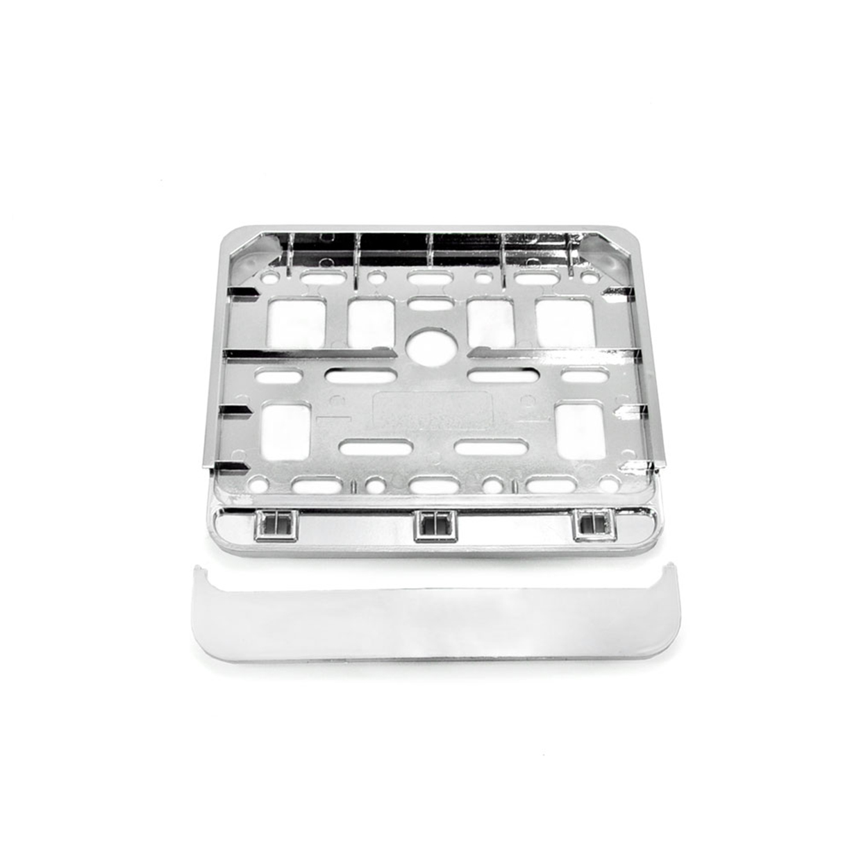 Ramka tablicy rejestracyjnej chrom skuter motorower AMIO-01168 