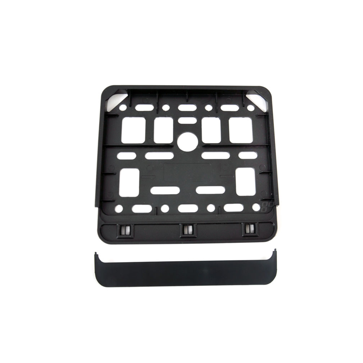 Ramka tablicy rejestracyjnej czarna skuter motorower AMIO-01169 