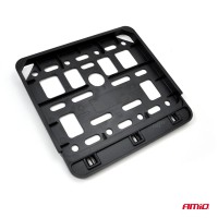 logo Ramka tablicy rejestracyjnej czarna skuter motorower AMIO-01169