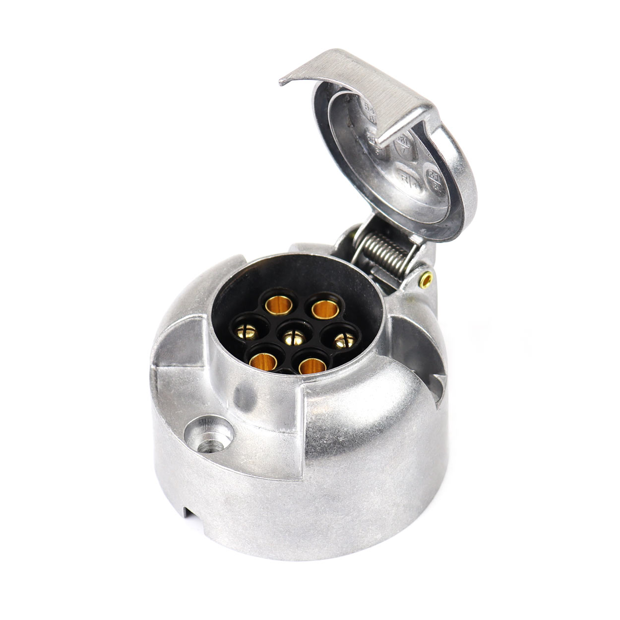Gniazdo przyczepy haka aluminiowe 7 PIN AMIO-01257 