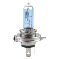 logo Żarówka halogenowa H4 12V 60/55W filtr UV (E8) Super White AMIO-01269