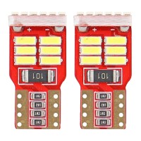 Żarówki LED CANBUS 18SMD 4014 T10e W5W White 12V AMIO-01286 
