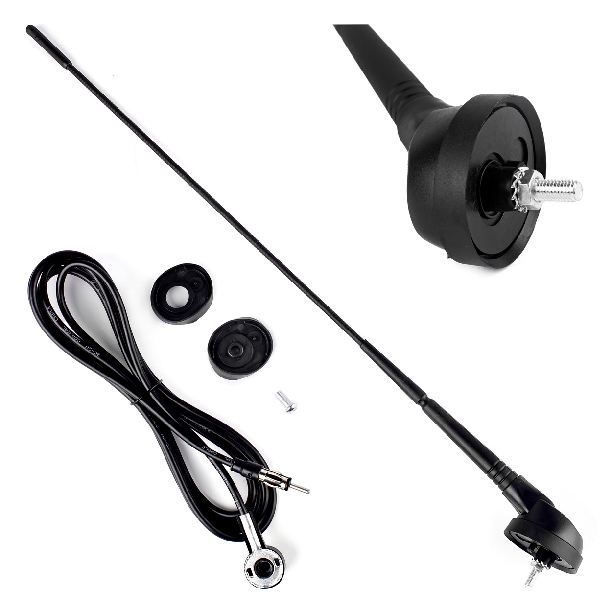 Antena samochodowa 40 cm ANT06 AMIO-01297 