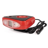 Termowentylator dmuchawa nagrzewnica z lampką 12V AMIO-01326 