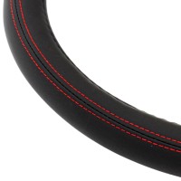 logo Pokrowiec nakładka na kierownicę samochodową M 37-39cm SWC-01-M AMIO-01355