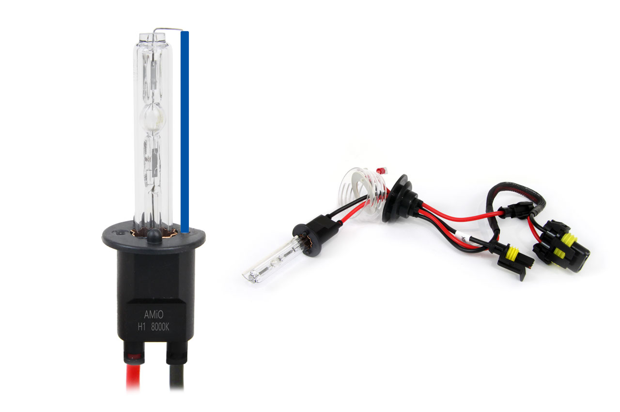 Żarówka ksenonowa żarnik hid xenon H1 8000K AMIO-01418 