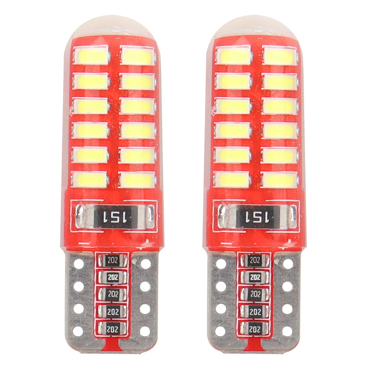 Żarówki LED CANBUS 24SMD 3014 T10e W5W SILCA White 12V AMIO-01444 