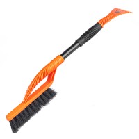 Szczotka zmiotka skrobaczka do szyb śniegu lodu ISB5 z uchwytem softgrip 580mm 