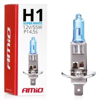 Żarówka halogenowa H1 12V 55W Super White AMIO-01489 