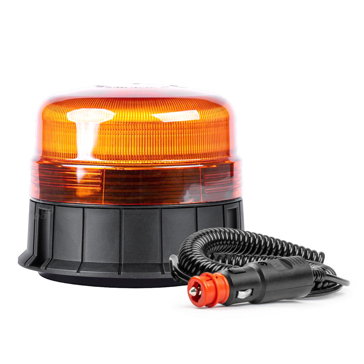 Lampa ostrzegawcza błyskowa kogut 39 LED magnes R65 R10 12V 24V WAR11M AMIO-01500 