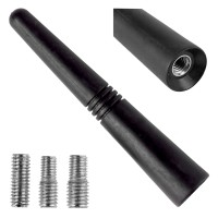 Antena samochodowa maszt anteny 9 cm z 3 adapterami 5/6/7mm ANTM09 AMIO-01509 