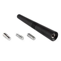 logo Antena samochodowa maszt anteny 9 cm z 3 adapterami 5/6/7mm ANTM09 AMIO-01509