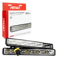 Światła do jazdy dziennej AMiO DRL 501 HP AMIO-01520 