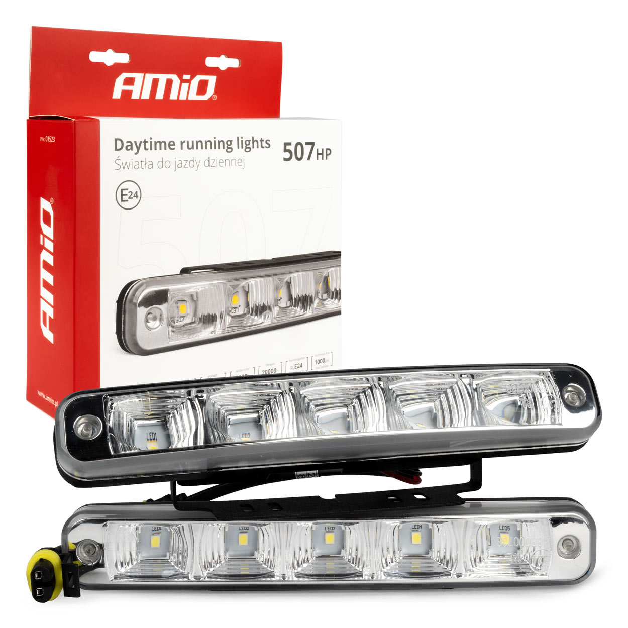Światła do jazdy dziennej DRL 507HP AMIO-01523 