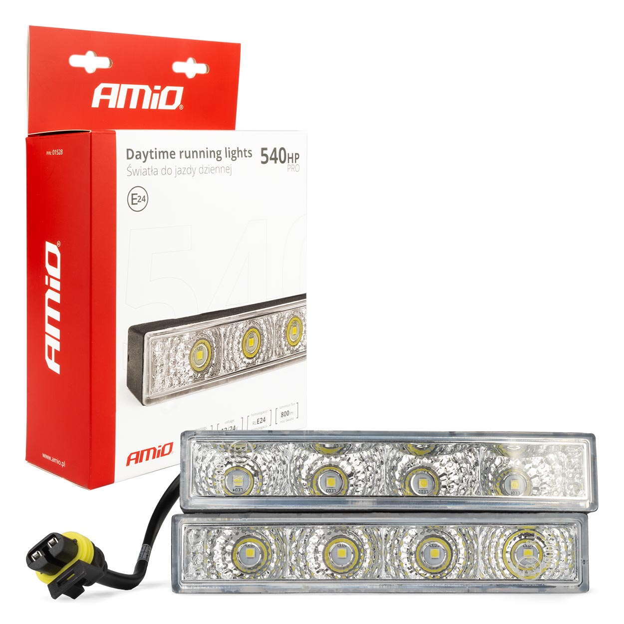 Światła do jazdy dziennej DRL 540 PRO AMIO-01528 