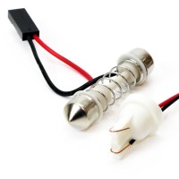 logo Żarówki LED CLASSIC T10 W5W C5W COB 12V panel moduł AMIO-01621