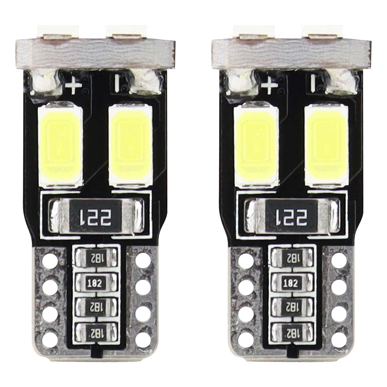 Żarówki LED CANBUS 6SMD 5730 T10 W5W White AMIO-01622 