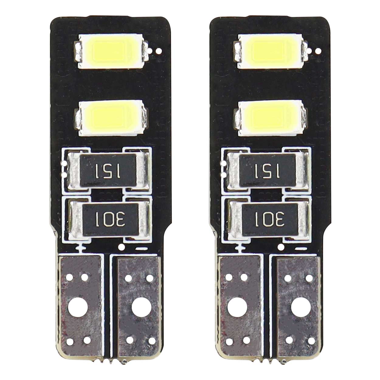 Żarówki LED CANBUS 4SMD 5730 T10 W5W White AMIO-01630 