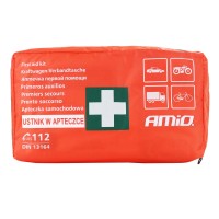 Apteczka samochodowa pierwszej pomocy z ustnikiem DIN 13164 AMIO-01691 