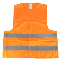 Kamizelka ostrzegawcza odblaskowa pomarańczowa XL z certyfikatem AMIO-01735 