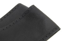 logo Pokrowiec sznurowany skórzany na kierownicę samochodową L 41-43cm AMIO-01762