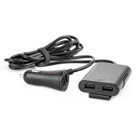 Ładowarka przód tył z przedłużaczem 4x USB AMIO-01986 