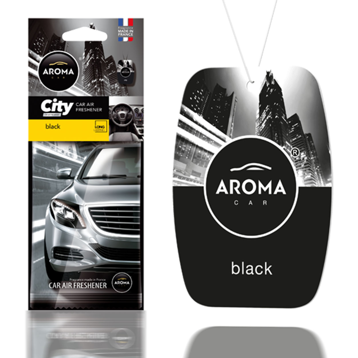 Odświeżacz powietrza AROMA CAR CITY CARD BLACK 