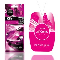 Odświeżacz powietrza AROMA CAR CITY CARD BUBBLE GUM 
