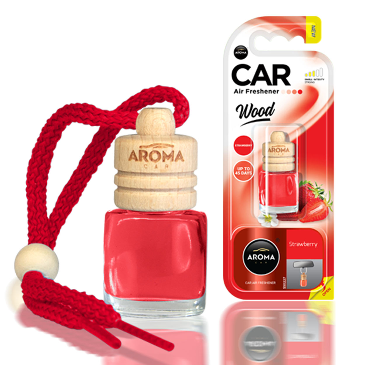 Odświeżacz powietrza AROMA WOOD STRAWBERRY 