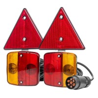 Zestaw świateł lamp do przyczepki na magens AMIO-02095 