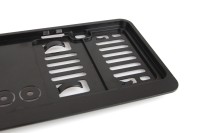 logo Ramka tablicy rejestracyjnej czarna krótka USA AMIO-02108