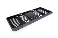 logo Ramka tablicy rejestracyjnej carbon krótka USA AMIO-02795