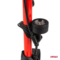 logo Pompka ręczna metalowa z manometrem PU02 AMIO-02146