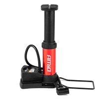Pompka nożna MINI PU03 metalowa z manometrem AMIO-02147 