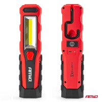 logo Lampa inspekcyjna z wbudowanym akumulatorem obracana 180° 1800 mAh AMIO-02171