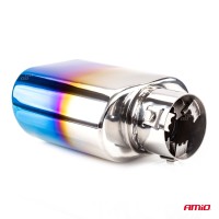 logo Końcówka tłumika wydechu stal nierdzewna MT 019BLC opalana AMIO-02191