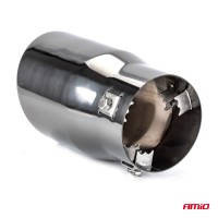 logo Końcówka tłumika wydechu stal nierdzewna MT 007BC grafitowa AMIO-02193