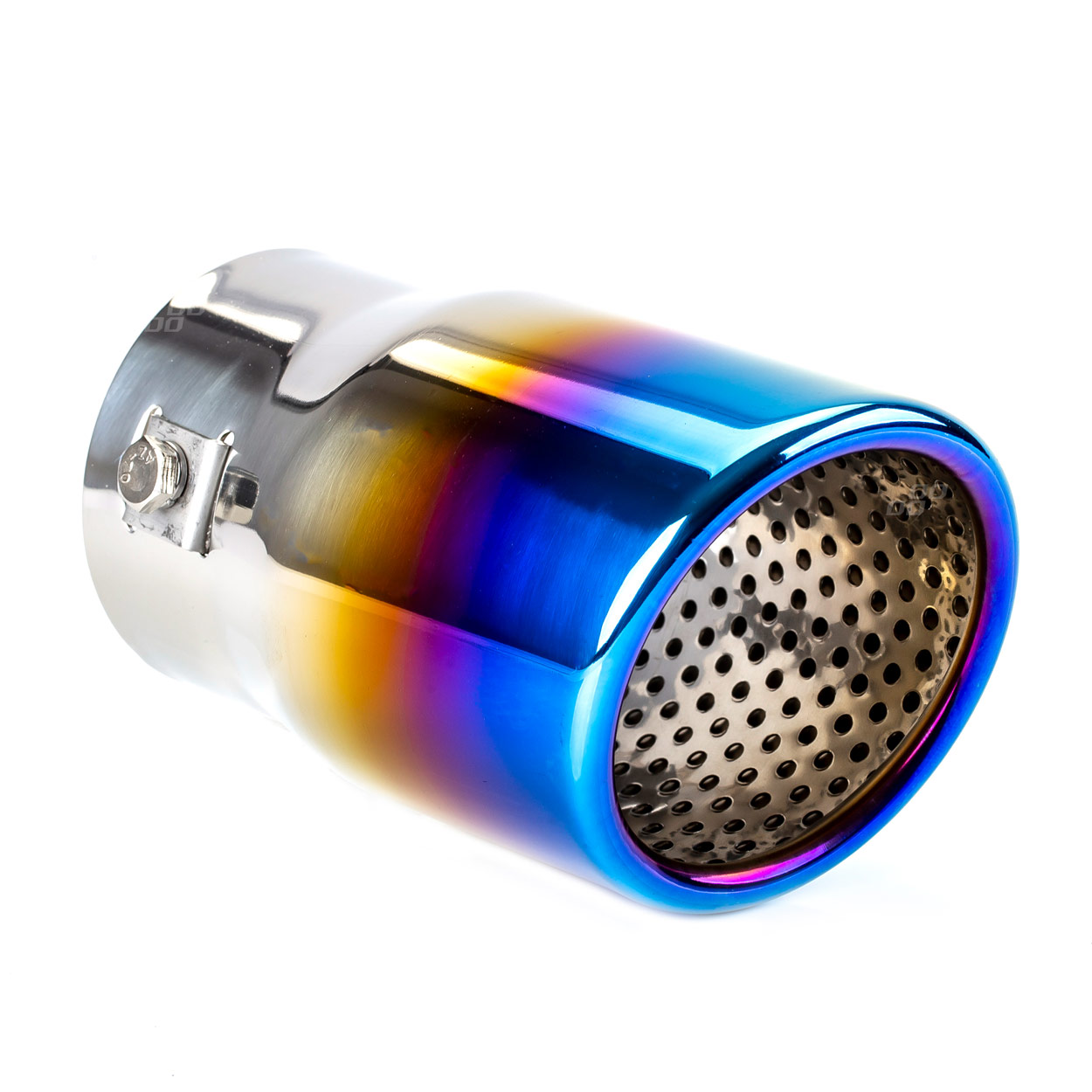 Końcówka tłumika wydechu stal nierdzewna MT 017BLC opalana AMIO-02197 