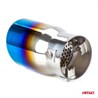 logo Końcówka tłumika wydechu stal nierdzewna MT 017BLC opalana AMIO-02197