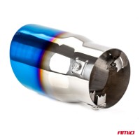 logo Końcówka tłumika wydechu stal nierdzewna MT 007BLC opalana AMIO-02198