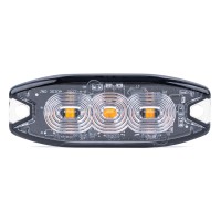 Lampa błyskowa ostrzegawcza płaska 3 LED R65 R10 12-24V AMIO-02297 
