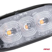 logo Lampa błyskowa ostrzegawcza płaska 3 LED R65 R10 12-24V AMIO-02297
