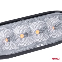 logo Lampa błyskowa ostrzegawcza płaska 4 LED R65 R10 12-24V AMIO-02298