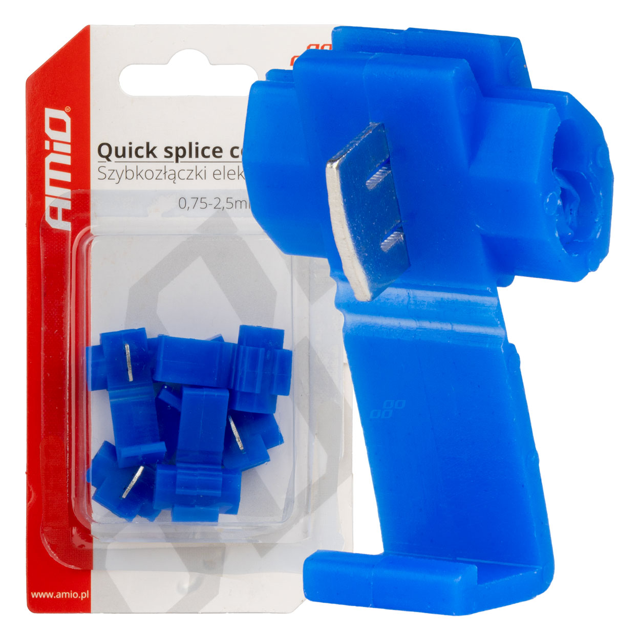 Szybkozłączki elektryczne 0,75-2,5mm2 15A 5 szt. blister AMIO-02341 