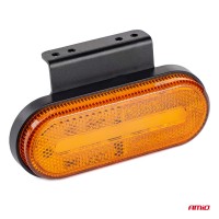 logo Lampa obrysowa LED OM-01-O owalna pomarańczowa AMIO-02374
